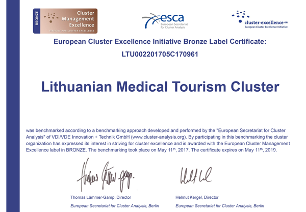 In Lithuania – 2 more internationally certified clusters